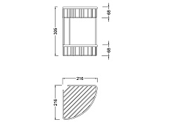 Timo Полка угловая двойная Saona 13082/03 – фотография-2